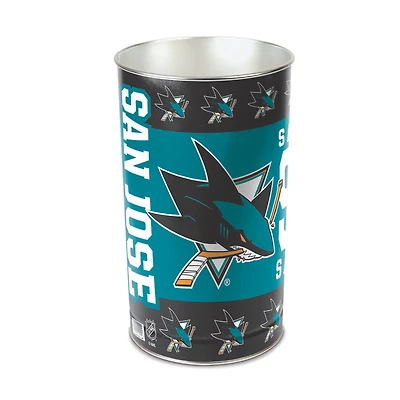 WinCraft San Jose Sharks 15'' Tapered Wastebasket