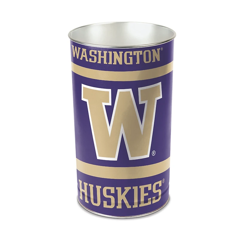WinCraft Washington Huskies 15'' Tapered Wastebasket
