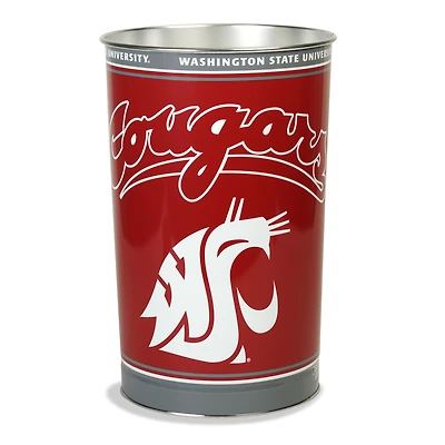 WinCraft Washington State Cougars 15'' Tapered Wastebasket
