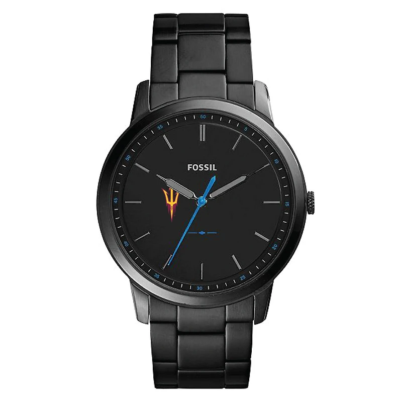 Fossil Arizona State Sun Devils The Minimalist Slim Stainless Steel Watch