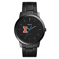 Fossil Illinois Fighting Illini The Minimalist Slim Stainless Steel Watch