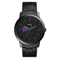 Fossil Kansas State Wildcats The Minimalist Slim Stainless Steel Watch