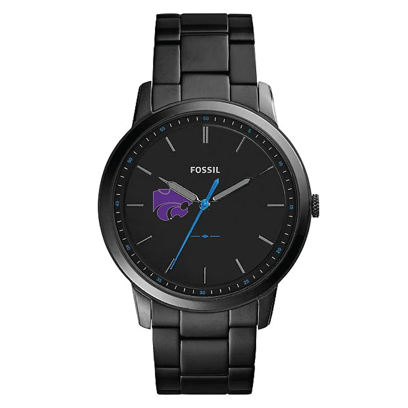 Fossil Kansas State Wildcats The Minimalist Slim Stainless Steel Watch