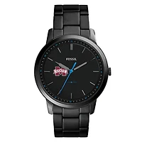 Fossil Mississippi State Bulldogs The Minimalist Slim Stainless Steel Watch