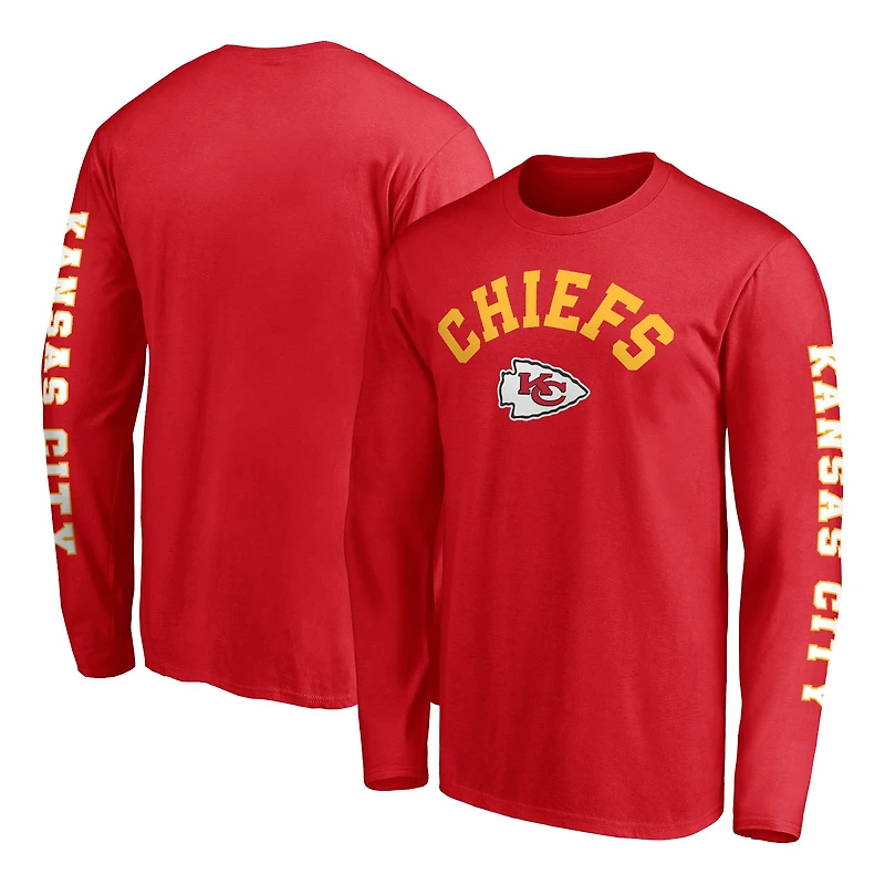 Men's Fanatics Red Kansas City Chiefs Big & Tall City Long Sleeve T-Shirt