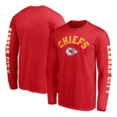 Men's Fanatics Red Kansas City Chiefs Big & Tall City Long Sleeve T-Shirt