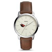 Fossil Oregon State Beavers The Minimalist Leather Watch
