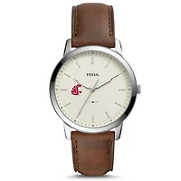 Fossil Washington State Cougars The Minimalist Leather Watch