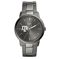 Men's Fossil Texas A&M Aggies The Minimalist Three-Hand Smoke Watch