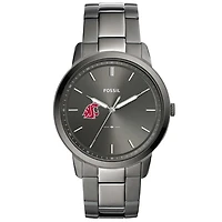 Men's Fossil Washington State Cougars The Minimalist Three-Hand Smoke Watch