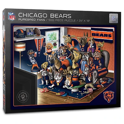 Chicago Bears Purebred Fans 18'' x 24'' A Real Nailbiter 500-Piece Puzzle