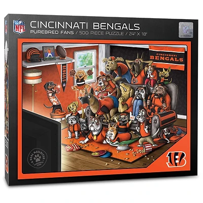 Cincinnati Bengals Purebred Fans 18'' x 24'' A Real Nailbiter 500-Piece Puzzle
