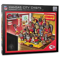 Kansas City Chiefs Purebred Fans 18'' x 24'' A Real Nailbiter 500-Piece Puzzle