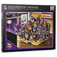 Minnesota Vikings Purebred Fans 18'' x 24'' A Real Nailbiter 500-Piece Puzzle