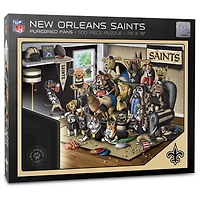 New Orleans Saints Purebred Fans 18'' x 24'' A Real Nailbiter 500-Piece Puzzle