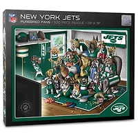 New York Jets Purebred Fans 18'' x 24'' A Real Nailbiter 500-Piece Puzzle