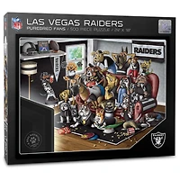 Las Vegas Raiders Purebred Fans 18'' x 24'' A Real Nailbiter 500-Piece Puzzle