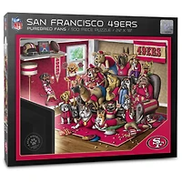 San Francisco 49ers Purebred Fans 18'' x 24'' A Real Nailbiter 500-Piece Puzzle
