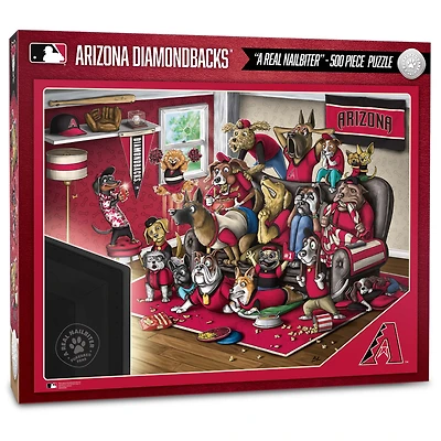 Arizona Diamondbacks Purebred Fans 18'' x 24'' A Real Nailbiter 500-Piece Puzzle