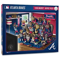 IDNA Atlanta Braves Purebred Fans 18'' x 24'' A Real Nailbiter 500-Piece Puzzle