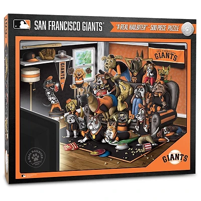 San Francisco Giants Purebred Fans 18'' x 24'' A Real Nailbiter 500-Piece Puzzle