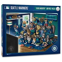 IDNA Seattle Mariners Purebred Fans 18'' x 24'' A Real Nailbiter 500-Piece Puzzle