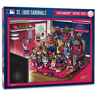 St. Louis Cardinals Purebred Fans 18'' x 24'' A Real Nailbiter 500-Piece Puzzle