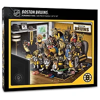 Boston Bruins Purebred Fans 18'' x 24'' A Real Nailbiter 500-Piece Puzzle