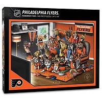 Philadelphia Flyers Purebred Fans 18'' x 24'' A Real Nailbiter 500-Piece Puzzle
