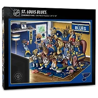 St. Louis Blues Purebred Fans 18'' x 24'' A Real Nailbiter 500-Piece Puzzle