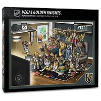 Vegas Golden Knights Purebred Fans 18'' x 24'' A Real Nailbiter 500-Piece Puzzle