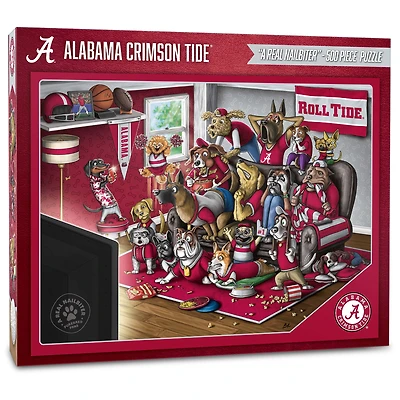 Alabama Crimson Tide Purebred Fans 18'' x 24'' A Real Nailbiter 500-Piece Puzzle