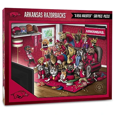 Arkansas Razorbacks Purebred Fans 18'' x 24'' A Real Nailbiter 500-Piece Puzzle