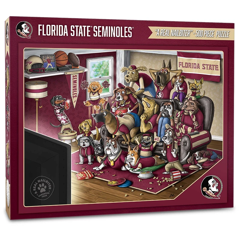 Florida State Seminoles Purebred Fans 18'' x 24'' A Real Nailbiter 500-Piece Puzzle