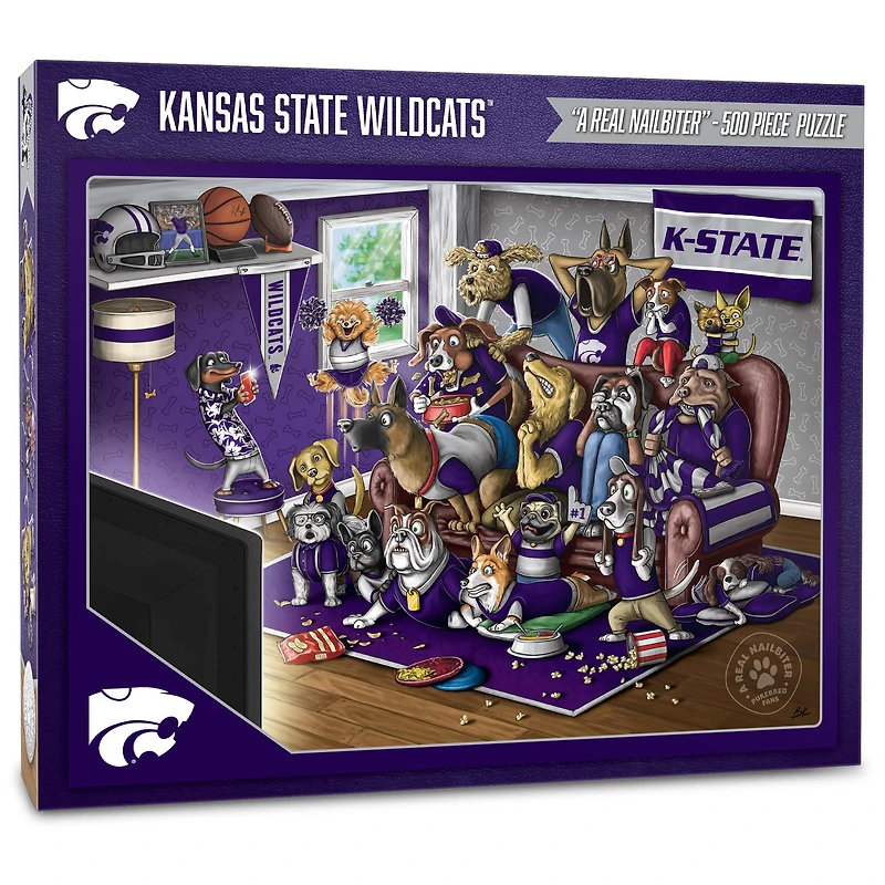 Kansas State Wildcats Purebred Fans 18'' x 24'' A Real Nailbiter 500-Piece Puzzle