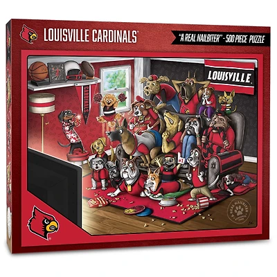 Louisville Cardinals Purebred Fans 18'' x 24'' A Real Nailbiter 500-Piece Puzzle
