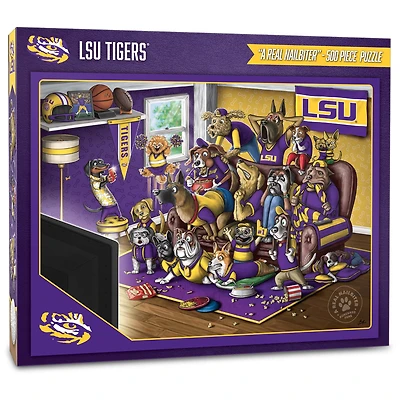 LSU Tigers Purebred Fans 18'' x 24'' A Real Nailbiter 500-Piece Puzzle