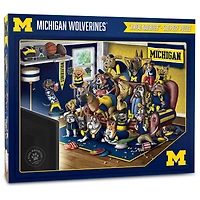 Michigan Wolverines Purebred Fans 18'' x 24'' A Real Nailbiter 500-Piece Puzzle