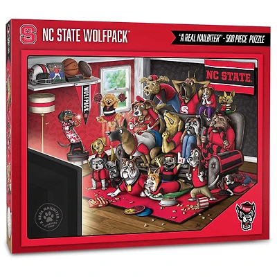 NC State Wolfpack Purebred Fans 18'' x 24'' A Real Nailbiter 500-Piece Puzzle