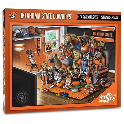 Oklahoma State Cowboys Purebred Fans 18'' x 24'' A Real Nailbiter 500-Piece Puzzle