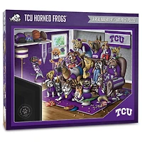 TCU Horned Frogs Purebred Fans 18'' x 24'' A Real Nailbiter 500-Piece Puzzle