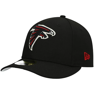 Men's New Era Black Atlanta Falcons Omaha Low Profile 59FIFTY Fitted Hat