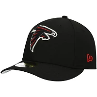 Men's New Era Black Atlanta Falcons Omaha Low Profile 59FIFTY Fitted Hat