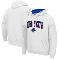 Men's Colosseum Boise State Broncos Arch & Logo 3.0 Pullover Hoodie