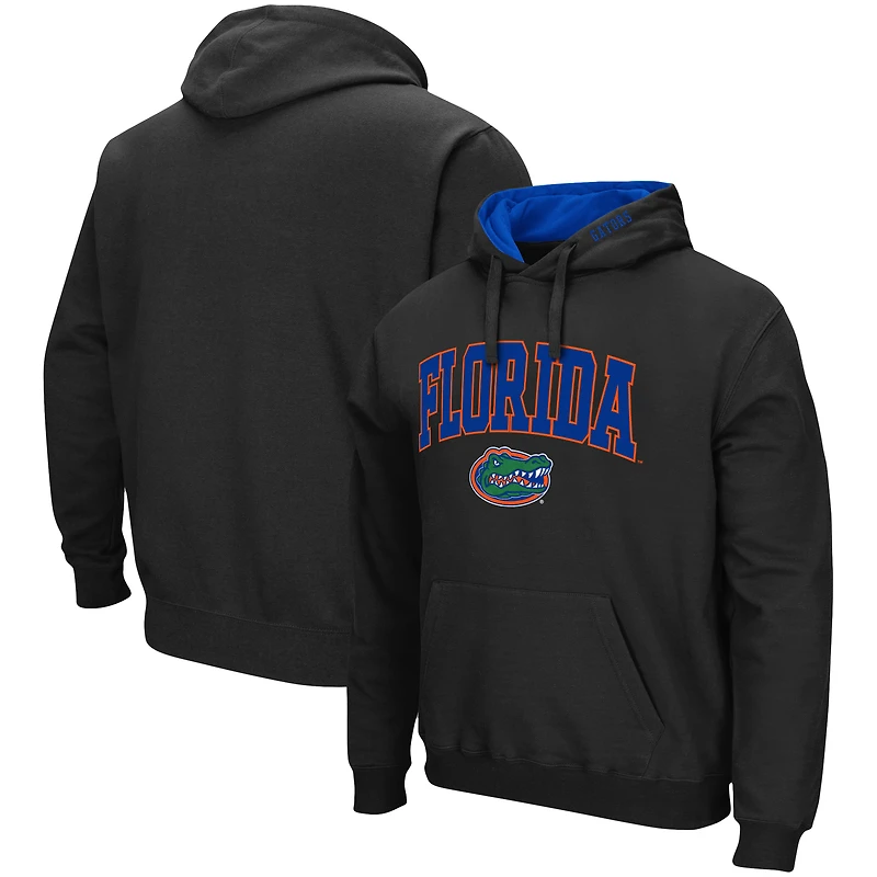 Men's Colosseum Black Florida Gators Arch & Logo 3.0 Pullover Hoodie