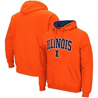 Men's Colosseum Orange Illinois Fighting Illini Arch & Logo 3.0 Pullover Hoodie