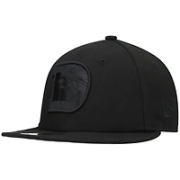 Men's New Era Black Denver Broncos Historic Logo Black on Black Low Profile 59FIFTY II Fitted Hat