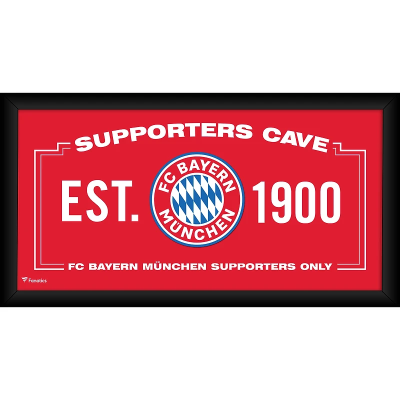 Bayern Munich Framed 10" x 20" Supporters Cave Collage