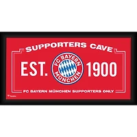 Bayern Munich Framed 10" x 20" Supporters Cave Collage