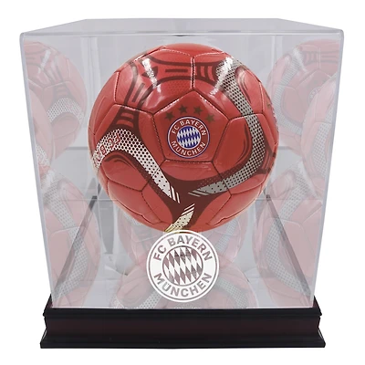 Bayern Munich Mahogany Team Logo Soccer Ball Display Case